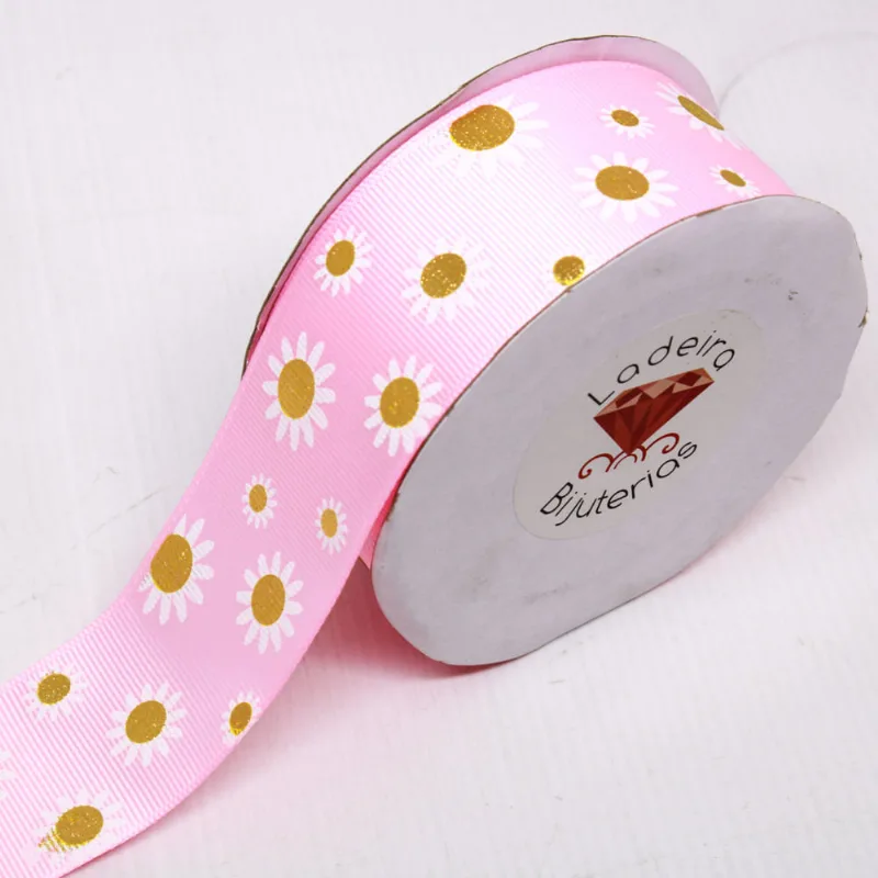 FITA MARGARIDA 40MM EM POLIESTER COM 9 METROS 337 - Rosa