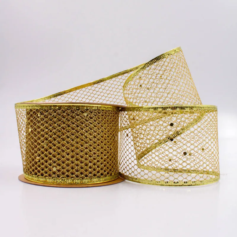 FITA DE BORDA ARAMADA 63MM EM POLIESTER COM 09 METROS 073 - Dourado