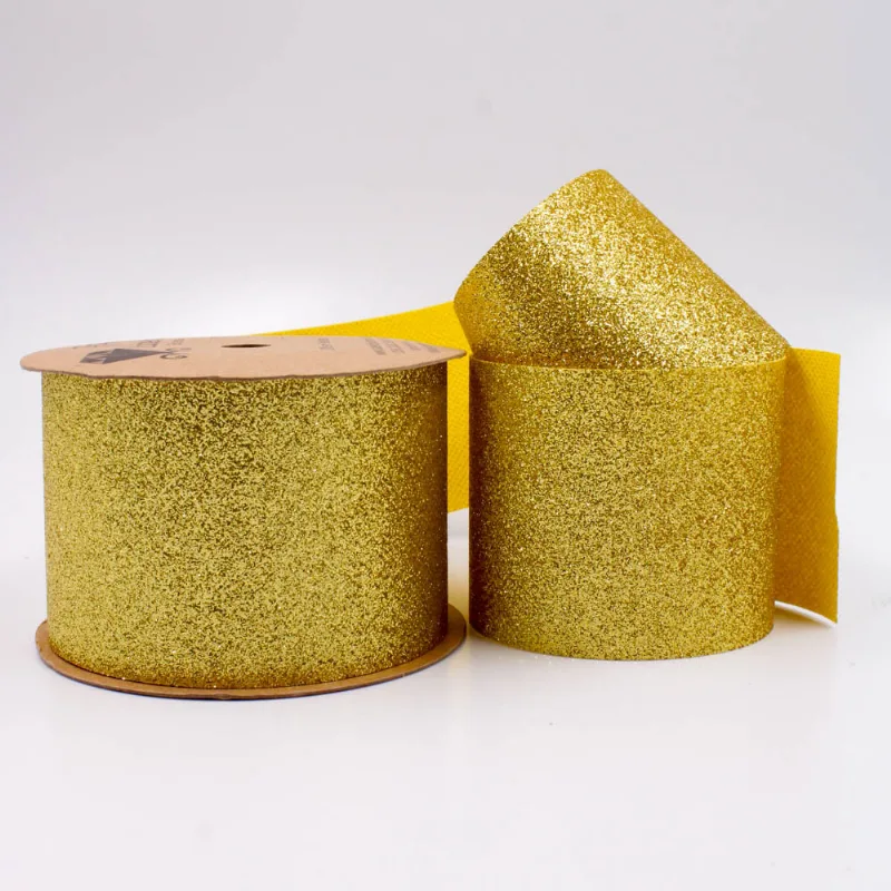 FITA LUREX ESPONJADA 63MM EM POLIESTER COM 09 METROS 073 - Dourado