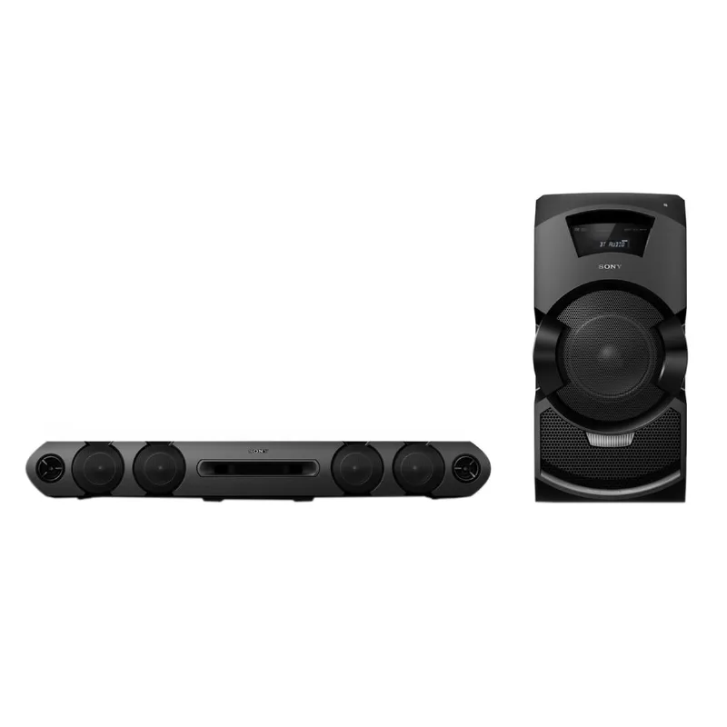 Mini System Sony 600W RMS CD, DVD, MP3, WMA e AAC Entrada Auxiliar e USB MHC-GT3D Bivolt Preto