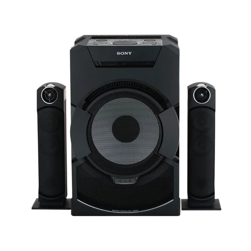 Mini System Sony 2000W RMS CD, DVD, MP3, WMA e AAC Entrada Auxiliar e USB MHC-GT5D Bivolt Preto