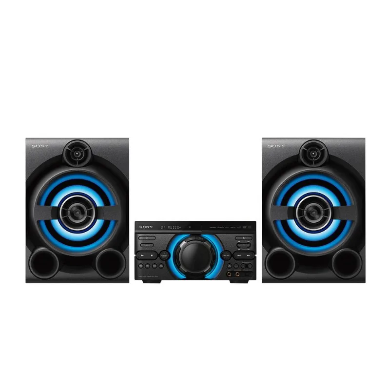 Mini System Sony 1600W RMS CD-R, DVD-R, VCD Bluetooth, Wi-Fi, USB Muteki MHC-M60D Bivolt Preto