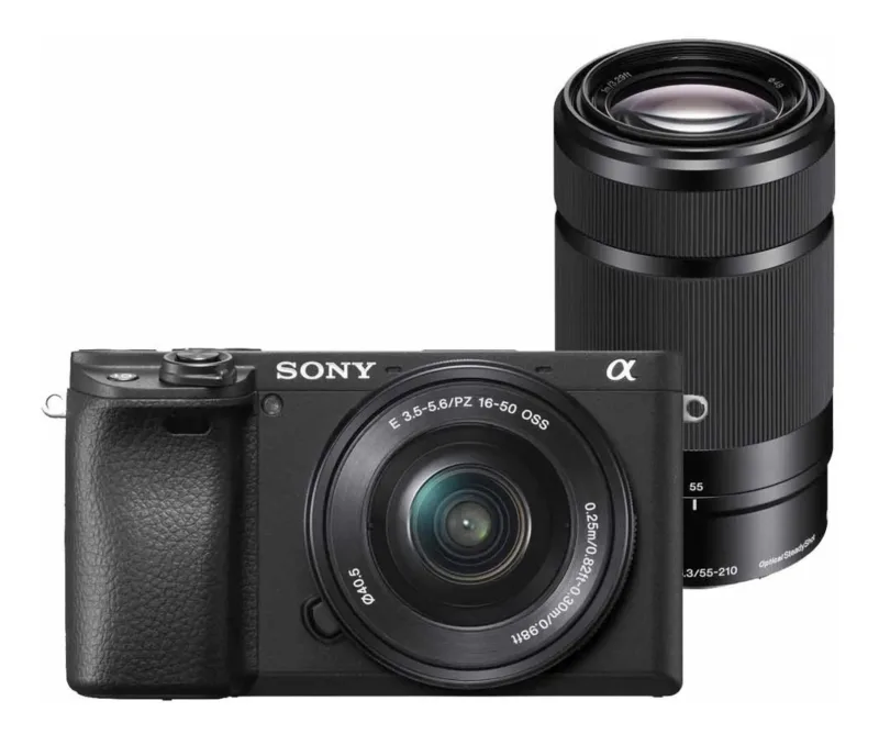 Câmera Sony A6400 Mirrorless Com Lente 16-50Mm + 55-210Mm - Sony