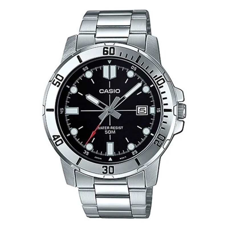 Relógio Masculino Casio Fundo Preto Com Calendario - Casio