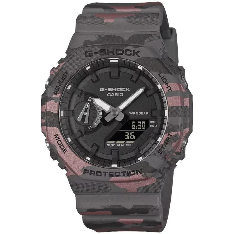 Relógio Masculino G-Shock GA-2100CM-8ADR Analógico e Digital Pulseira Plástica Cinza Casio - Casio