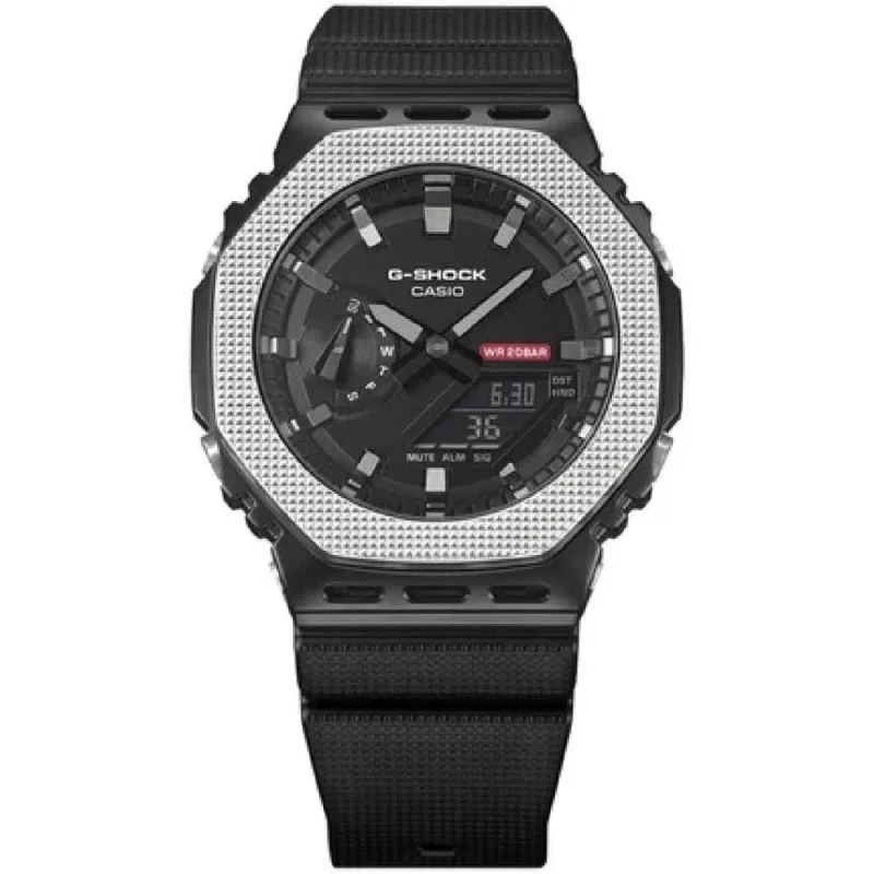 Relógio Masculino G-Shock GM-2100BM-1ADR Analógico e Digital Pulseira Plástica Preto Casio - Casio