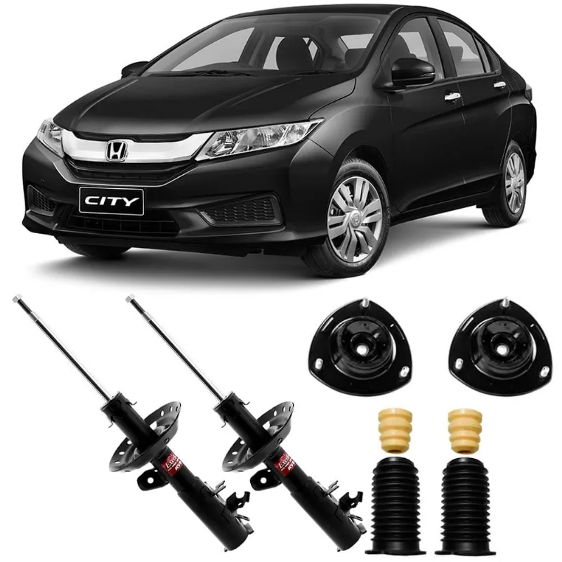 2 Amortecedor City Fit 2015 A 2021 Diant Ld Le Kayaba E Kit