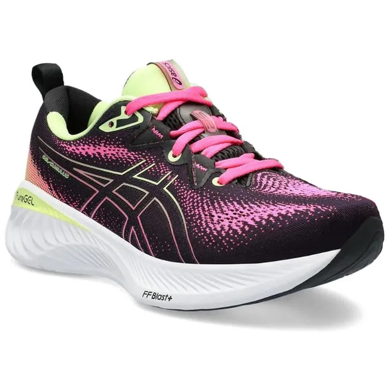 Tenis Asics Gel-Cumulus 25 Corrida Preto e Rosa Feminino