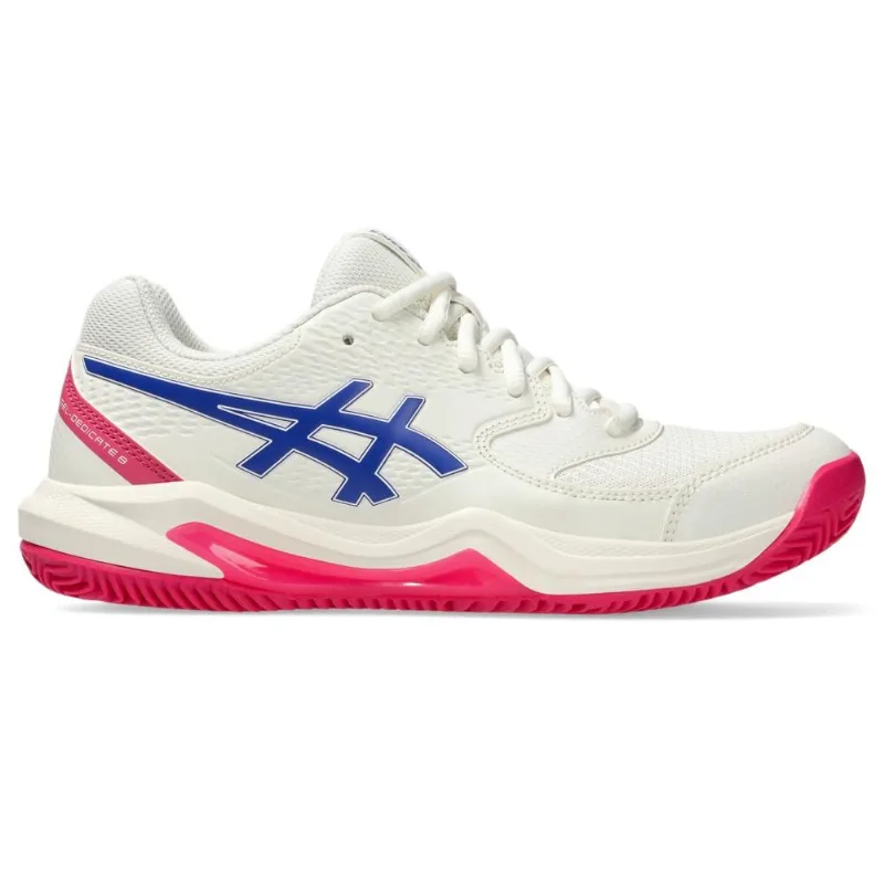 Tenis Asics Gel-dedicate 8 Clay Saibro Branco/azul 038
