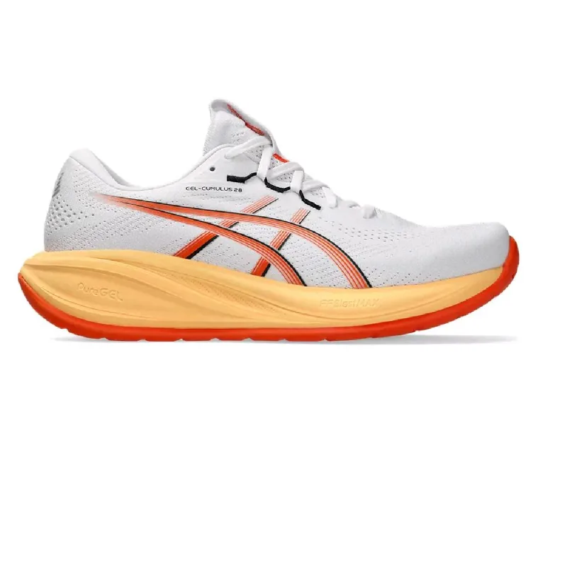 Tênis Asics Gel-Cumulus 28 Branco/Laranja 44