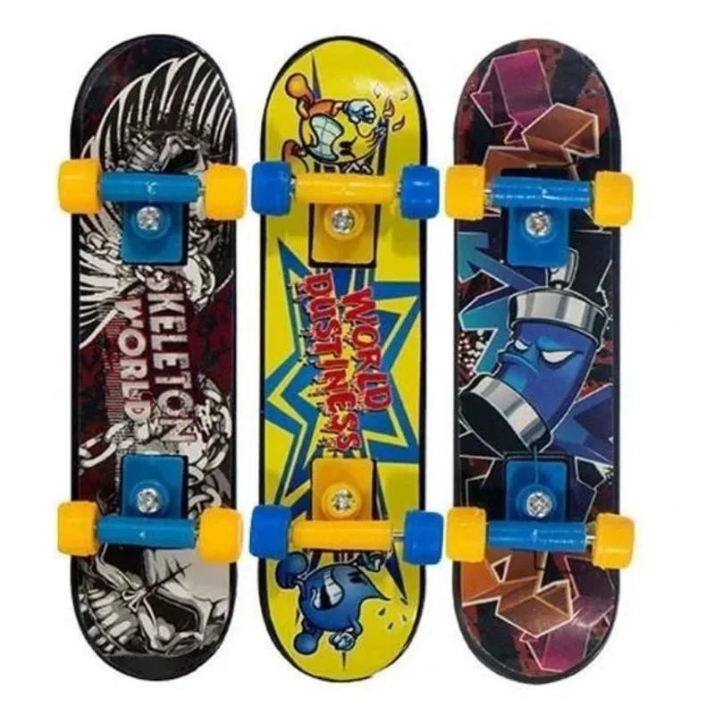 Kit Com 3 Skate De Dedo Miniatura Brinquedo Art Brink