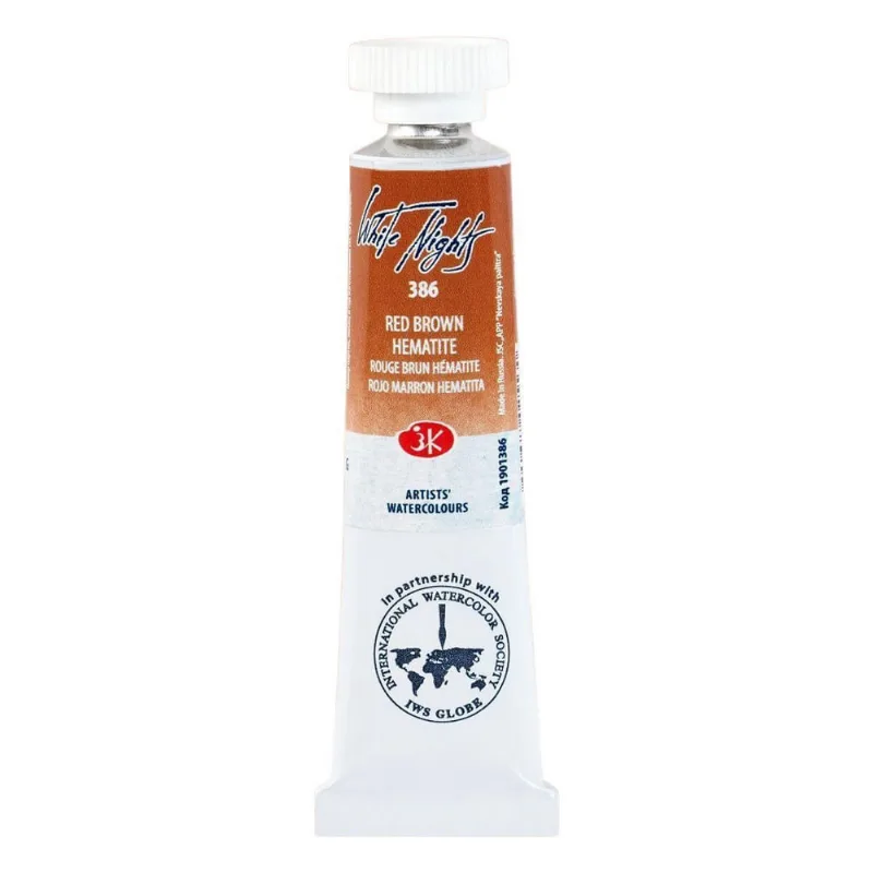 Aquarela White Nights Tubo 386 Red Brown Granulados 10Ml