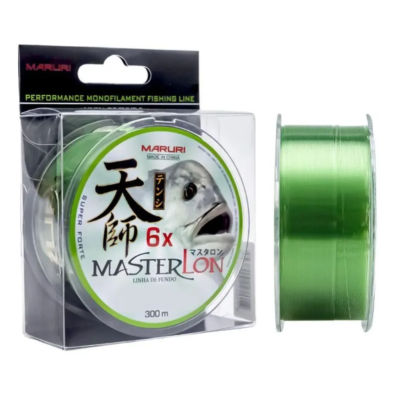 Linha de Pesca Master Lon 6X 0,40MM 35LBS 300M Verde Maruri Fishing