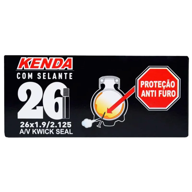 Câmara de Ar Kenda 26 Bico Grosso com Selante - Não Disponível