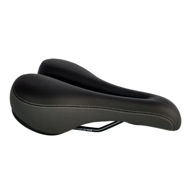 Selim mtb Velo plush VL3112 Preto com Cinza com Cavidade