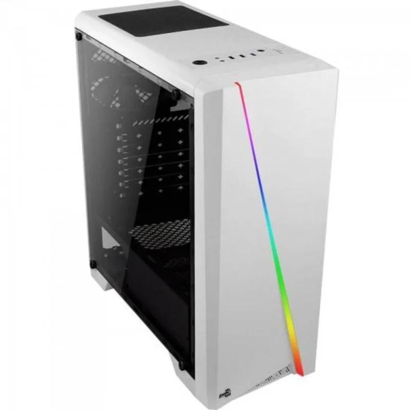 Gabinete Gamer Mid Tower Rgb Cylon Branco Aerocool - Aerocool