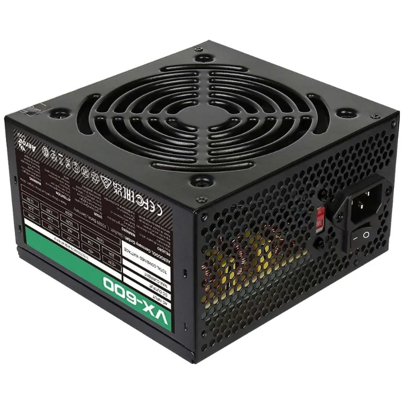 Fonte ATX 600W Aerocool VX-600 Bivolt Sem Cabo 81051 (MP)