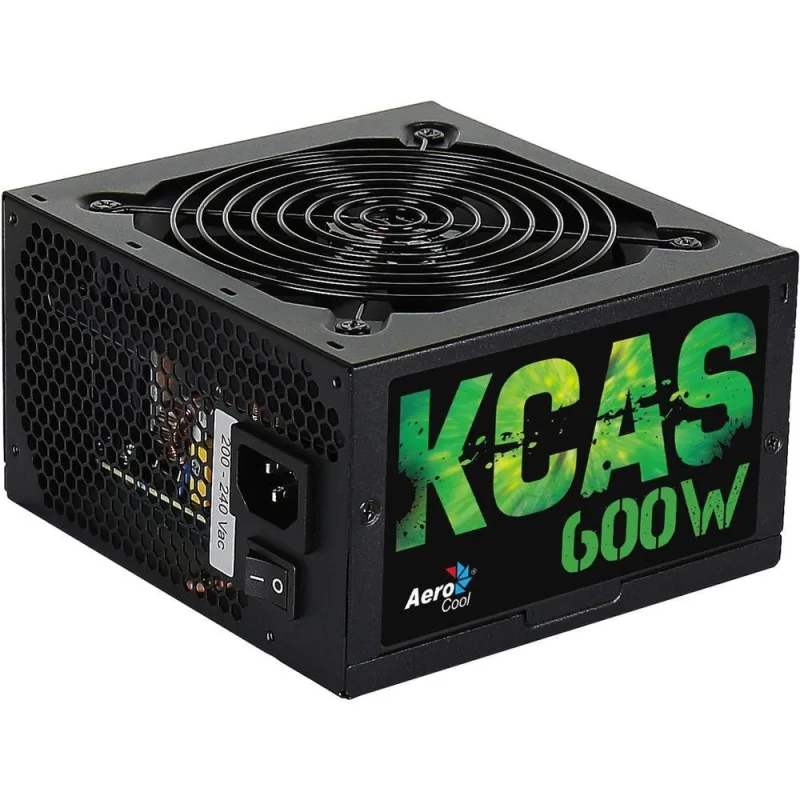 Fonte Gamer Atx Aerocool Kcas 600w 80 Plus Full Range Apfc - Aerocool