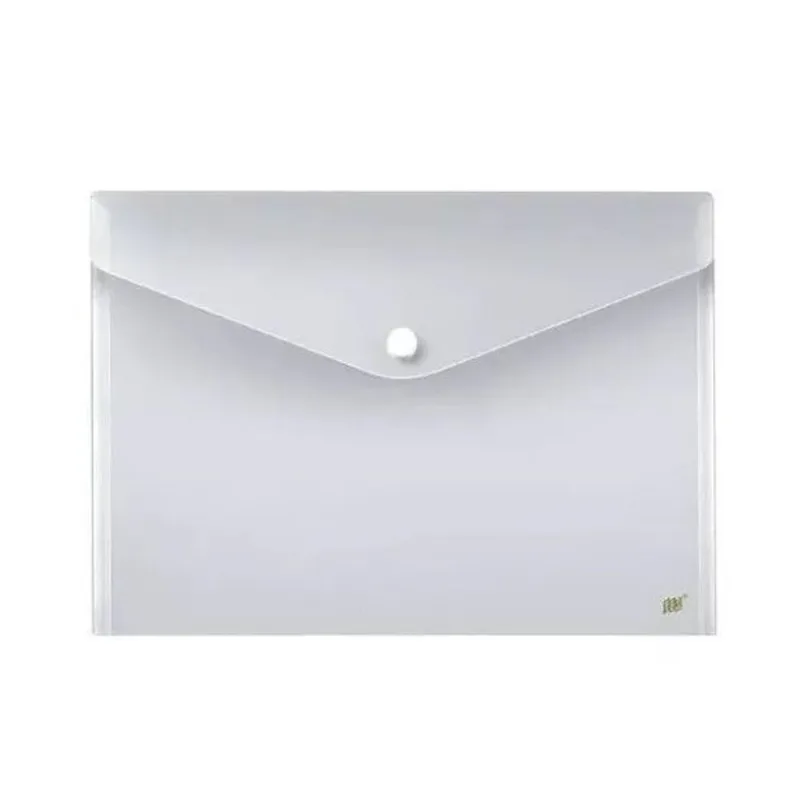 Pasta Envelope A4 Com Botão Cristal Unitária