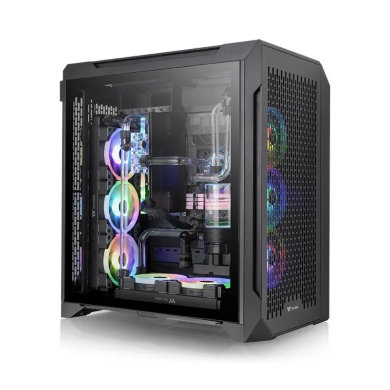 Gabinete Thermaltake Cte C700 Black Usb 3.2 - Cooler 120mm - 3 Fans - Mid Tower - Ca-1x1-00m6wn-00