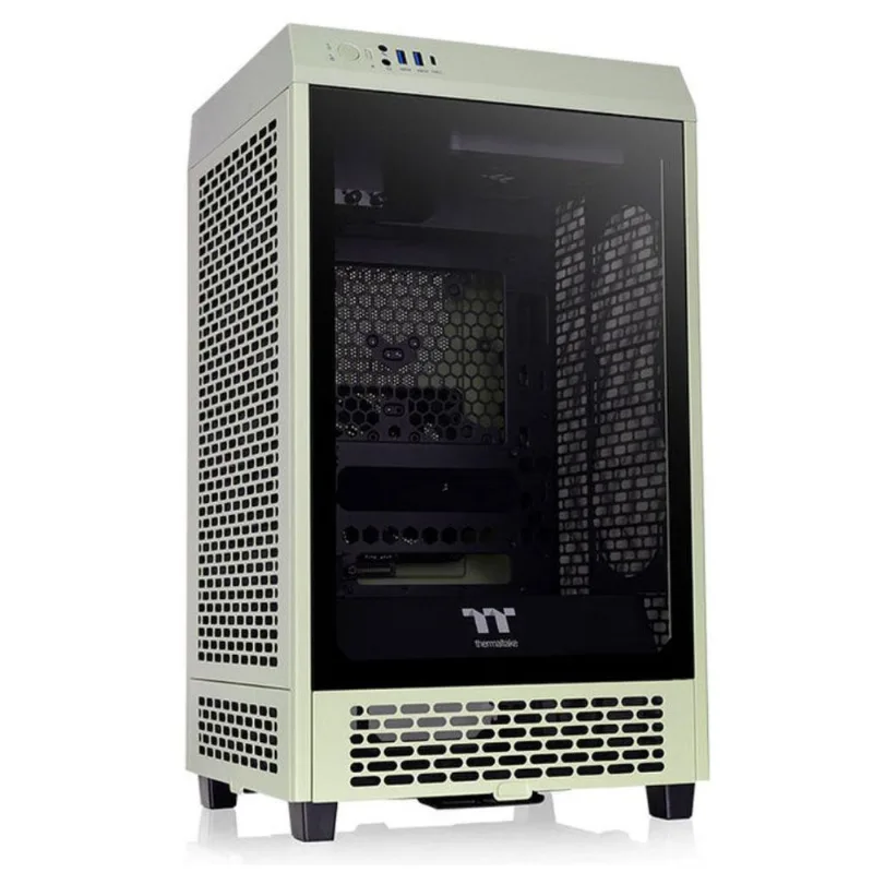 Gabinete Thermaltake The Tower 200 Matcha Green Edition 2 X Fan 140mm - Mini Itx - Ca-1x9-00sewn-00