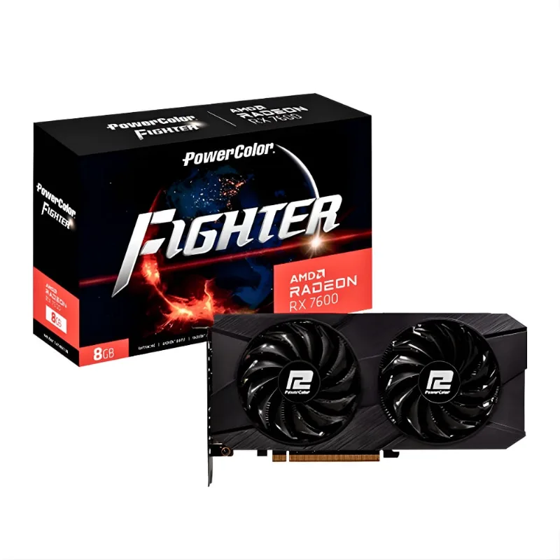 Placa de Vídeo AMD Radeon RX7600 Fighter 8GB GDDR6 128bits