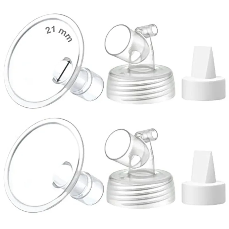 Maymom MyFit Flange Set 21mm Shield Widemouth Connector Duckbill Compatível w Spectra S2 Spectra S1 Pump Not Original Spectra S2 Acessórios Não oem Spectra Pump Parts Spectra Flange Spectra Valve