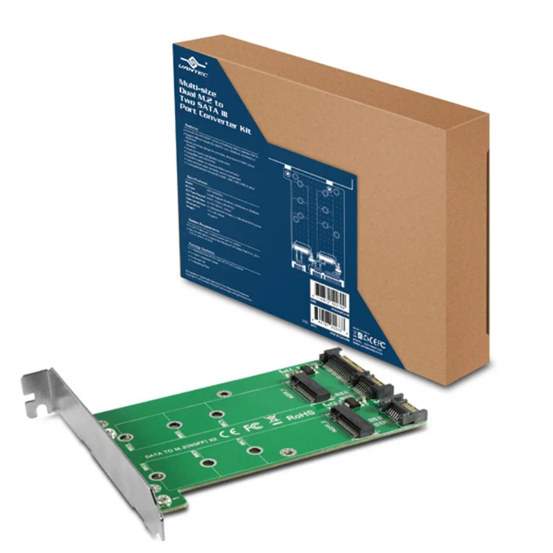 Controladora M.2/ 2x SATA III - PCI-E - Vantec UGT-M2ST220 VANTEC