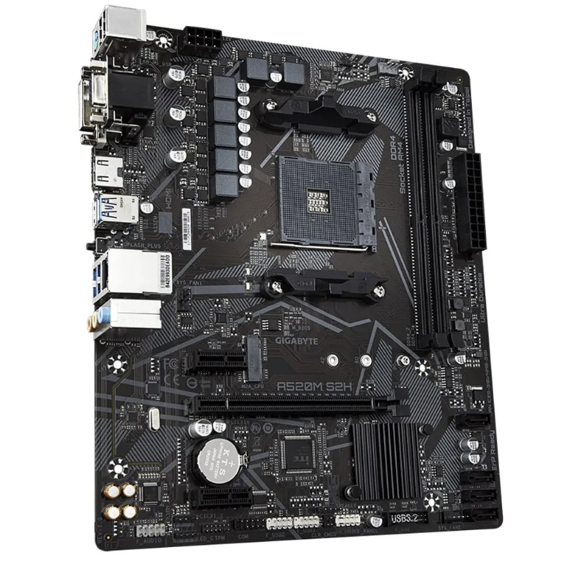 Placa Mãe Am4 - Gigabyte A520m S2h (micro Atx)