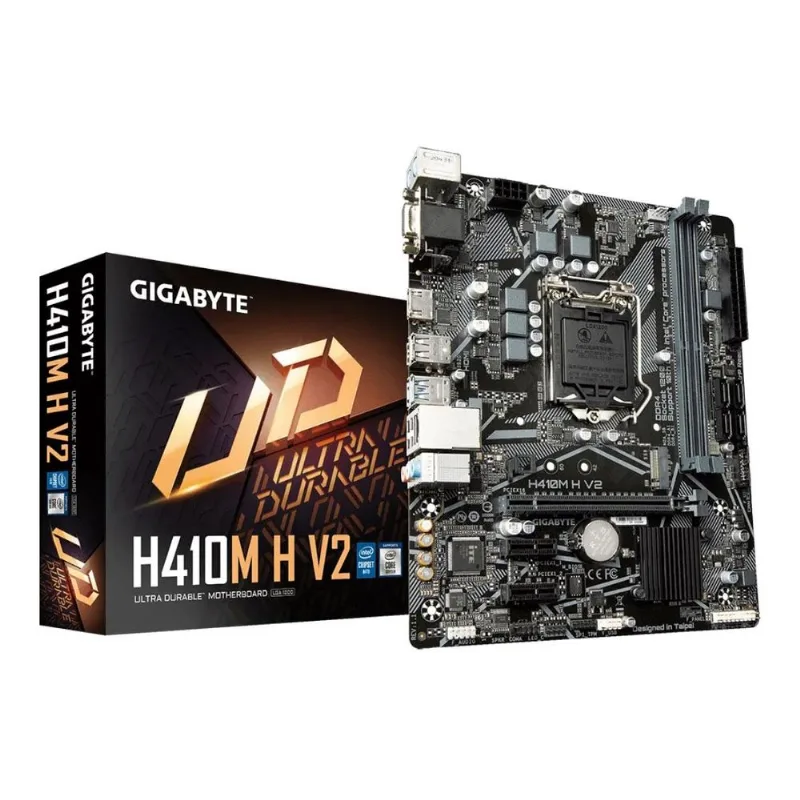 Gigabyte H410m-h V2 (lga 1200 - Ddr4 2933) - Chipset H410 Express - Usb 3.2 - Slot M.2 - Micro Atx