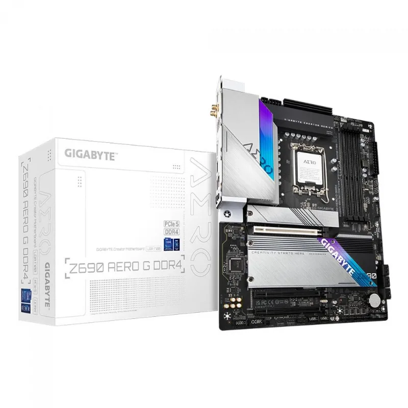 Placa Mae Gigabyte Z690 Aero G Ddr4, Chipset Z690, Intel Lga 1700, M.2 Nvme, Wi-fi, Atx, Ddr4 (rev1.0)