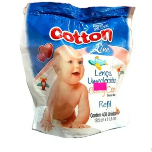 Lenco Umedecido Cotton Balde Refil C/400 - COTTON