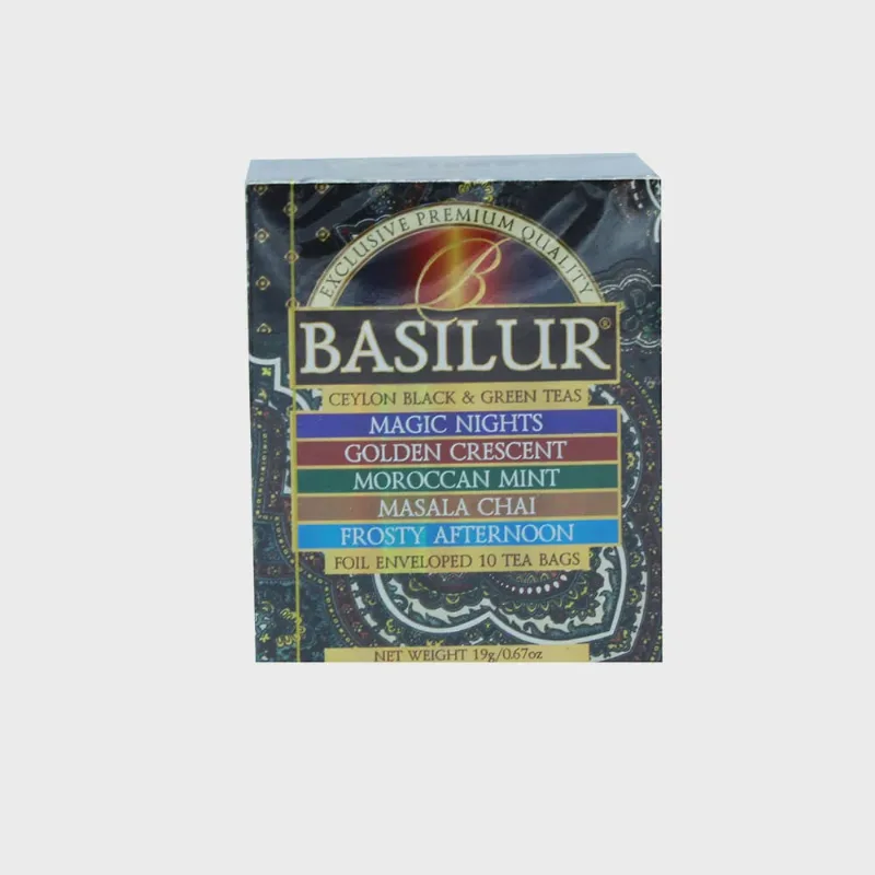 Chá Preto e Verde Basilur 20g