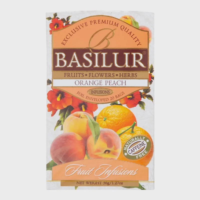 Chá de Laranja e Pêssego Basilur 36g