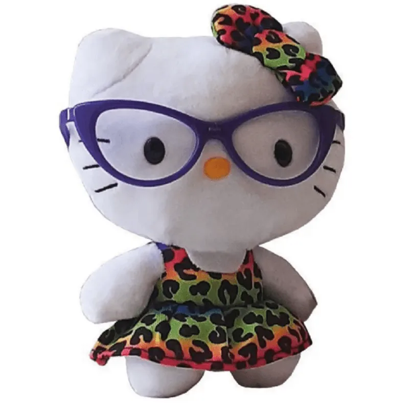 Pelúcia - Beanie Buddies - Hello Kitty - Óculos Roxo