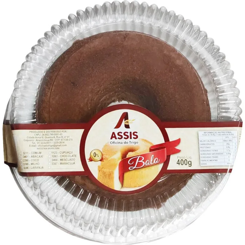 Bolo Assis Chocolate 400g