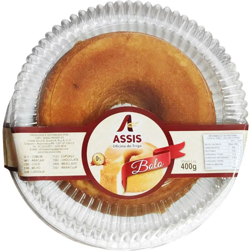 Bolo Assis Laranja 400g