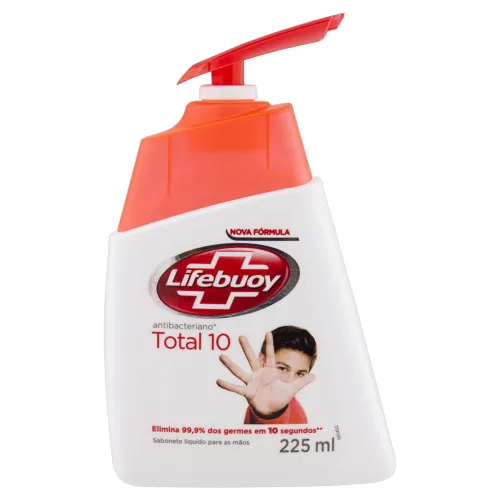 Sabonete Líquido Antibacteriano Para Mãos Total 10 Lifebuoy Frasco 225ml - LIFEBUOY
