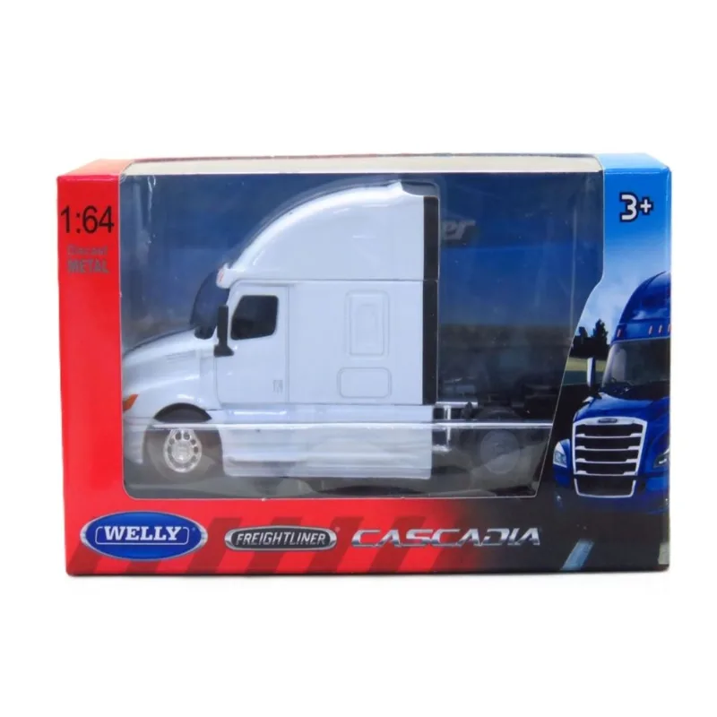 Caminhão Cascadia - Cavalo - Transporter Freightliner - 1/64 - Welly