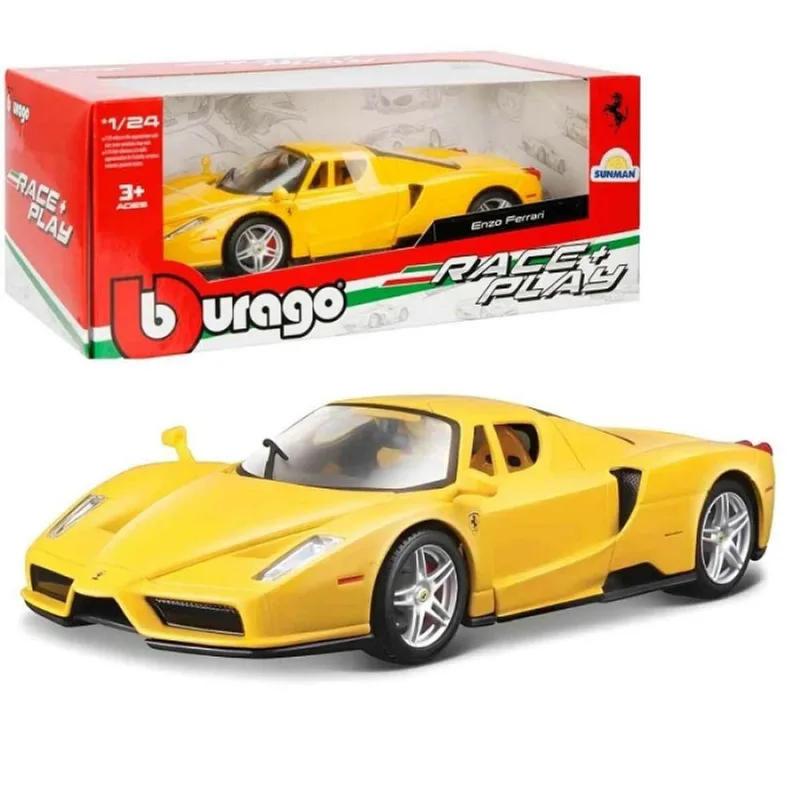 Ferrari Enzo Ferrari - Race + Play 19 Cm Metal Amarelo - Burago