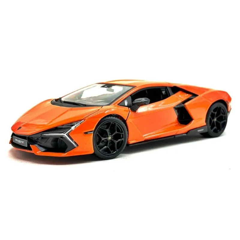 Miniatura Carro Lamborghini Revuelto Hybrid 2023 Laranja 1/24 Burago 21106