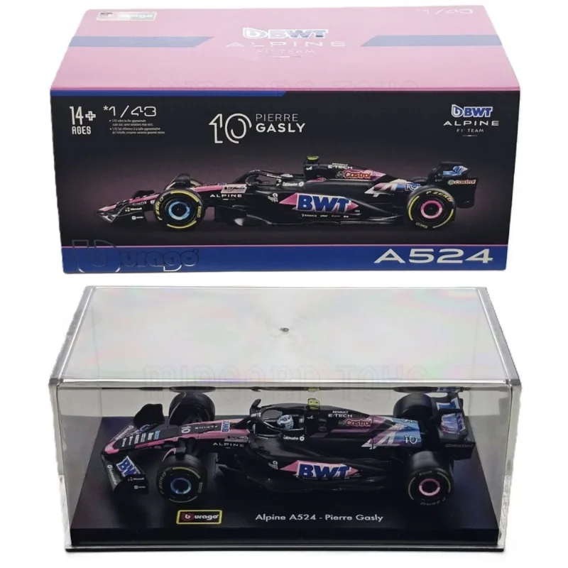 Alpine A524 - Pierre Gasly #10 - Acrílico - Formula 1 2024 - BWT Alpine F1 Team - 1/43 - Bburago
