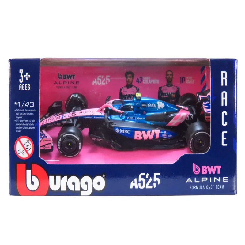 Alpine A525 - Franco Colapinto #43 - Formula 1 2025 - BWT Alpine F1 Team - 1/43 - Bburago