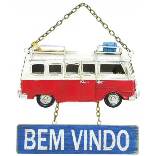 Enfeite Placa Kombi Bem Vindo Ref.1504a 7775