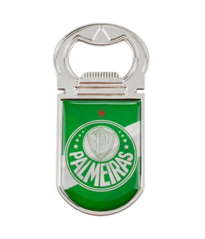 Abridor Garrafas Palmeiras Com Ímã 9x4,5cm Oficial - Uni Presentes