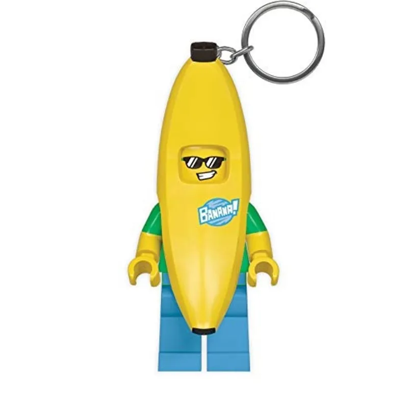 Lego Banana Guy LED Keychain Light - Figura de 3 polegadas de altura