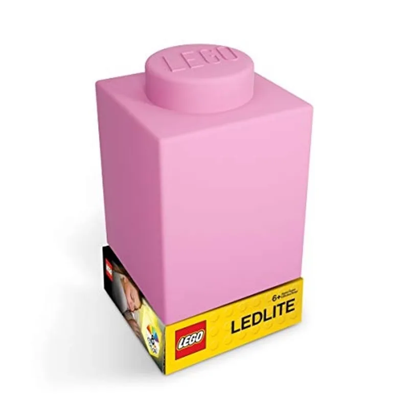 Lego Classic 1x1 Brick Silicone Night Light - Rosa