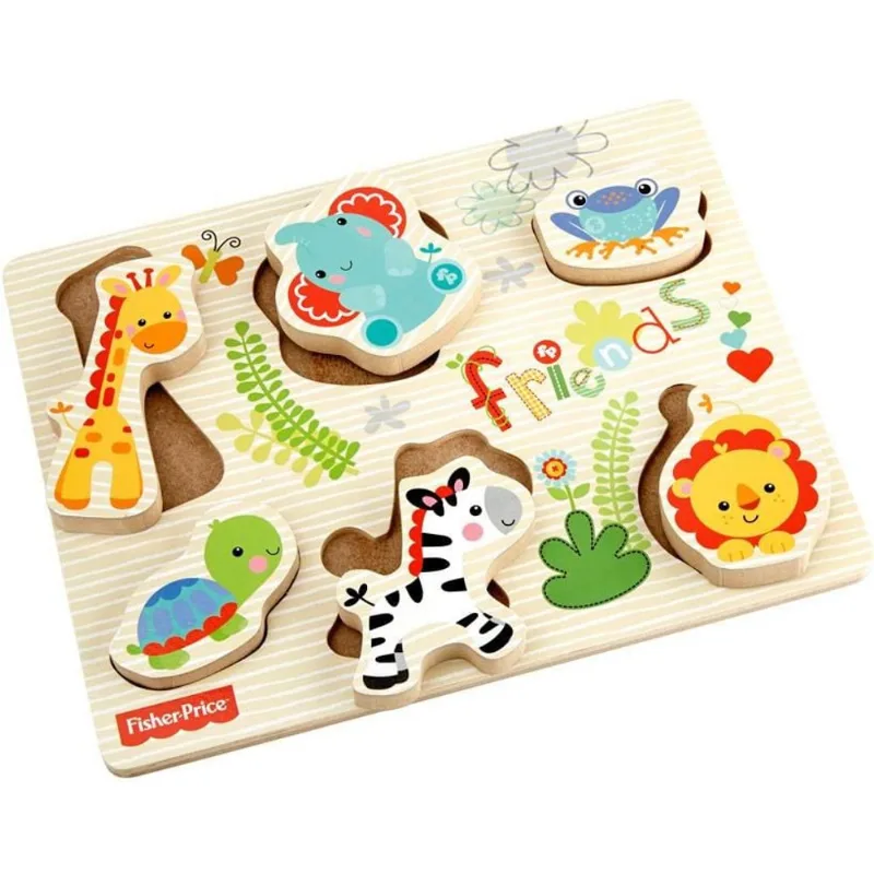 Fisher-Price - Quebra-Cabeça Animais em Blocos - Fun