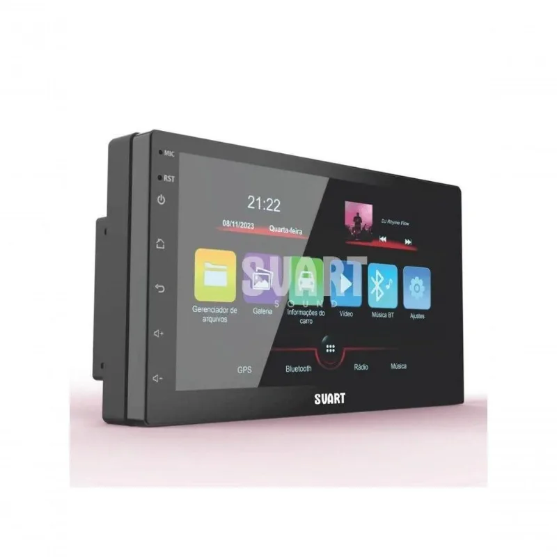 Central Multimídia Automotiva S700 7 IPS-LCD Full Touch Bluetooth Wi-Fi GPS Carplay Android Auto
