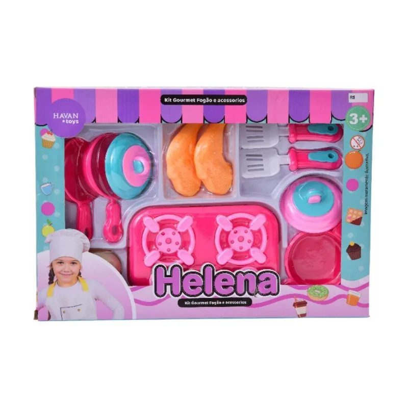 Conjunto Gourmet Fogão e Acessórios Havan Toys - HBR0383